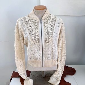 Free People crocheted jacket